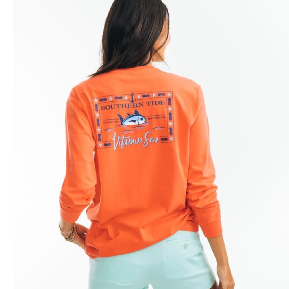NWT! Southern Tide “Vitamin Sea” long sleeve shirt